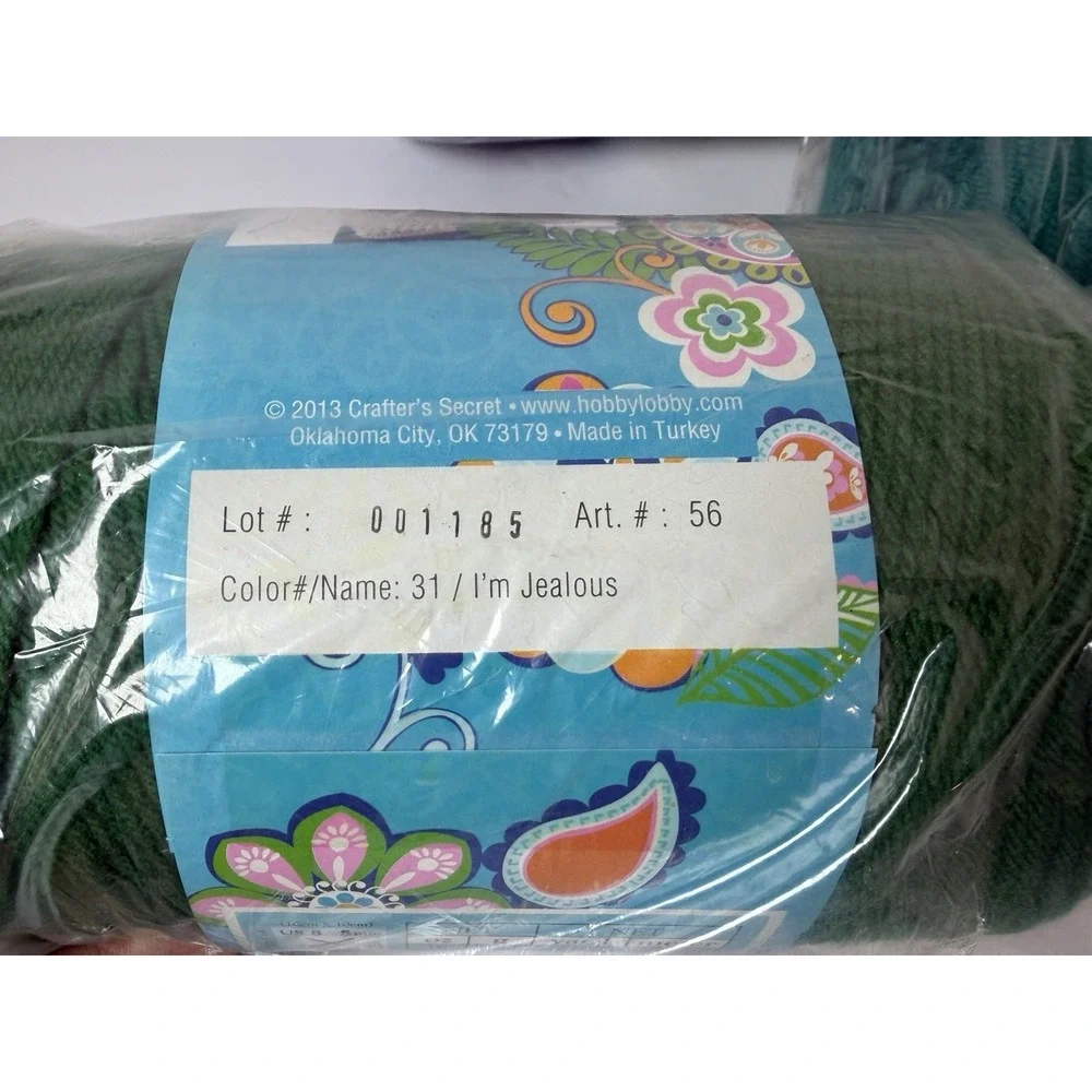 Crafter's Secret‎ Big Idea Acrylic Yarn 3 Skeins New 16oz Each